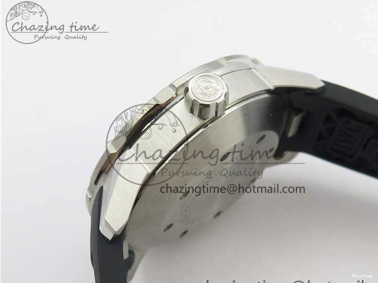 MIROTIME 0813 GoAnywhere Aquatimer SS IW356802 ZZF 1:1 Best Edition Black Dial on Black Rubber Strap MIYOTA 7128